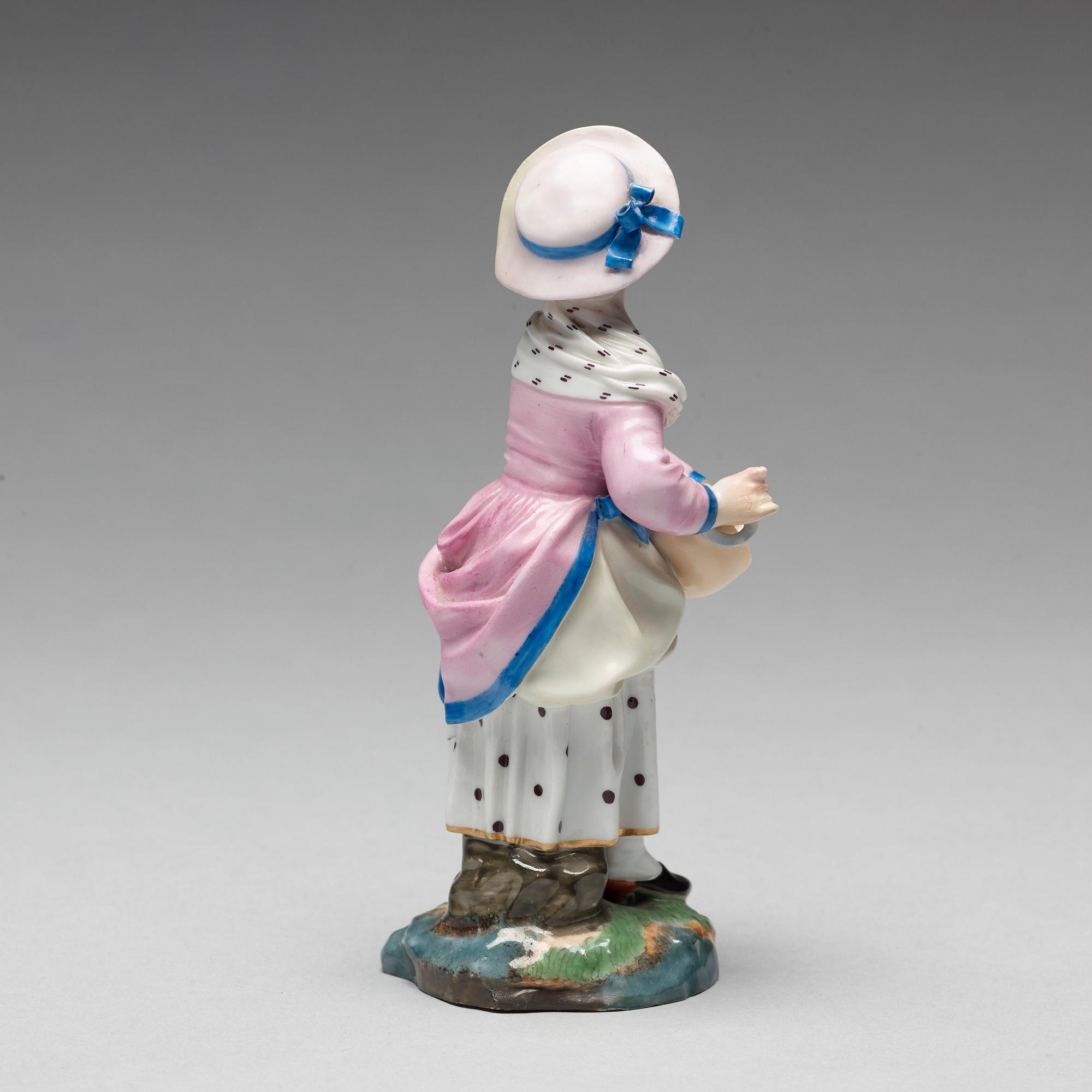 FIGURIN, porslin. Höchstliknande märke, omkring 1900.