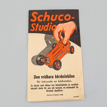A lot of 3 Schuco cars, Germany, ca 1950.