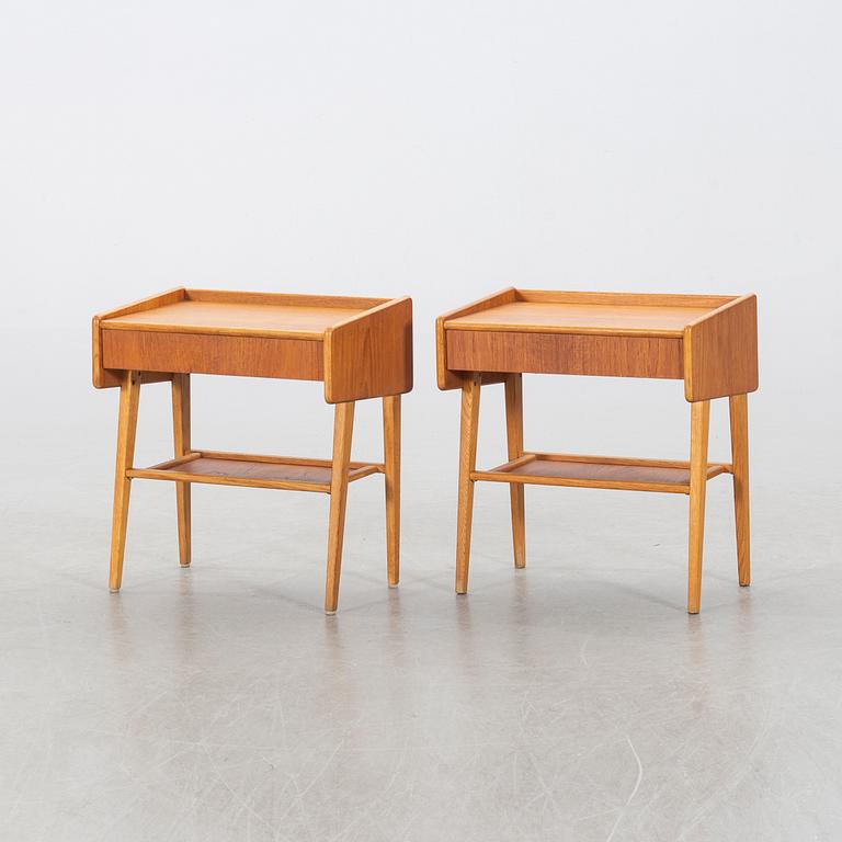 A PAIR OF BEDSIDE TABLES, 1960's.