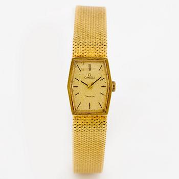 Omega, armbandsur, 18K guld, Geneve, 16 mm.