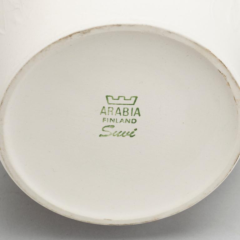 A set of six Suvi flower pots, second half of the 20th century.
