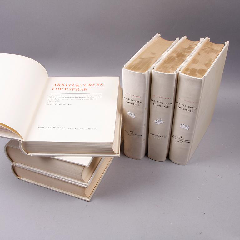 BOK: Erik Lundberg; Arkitekturens Formspråk. 6 band.