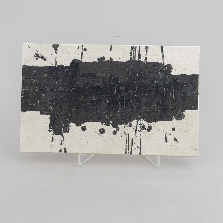 Börje Skohg, väggplaketter, tre stycken, stengods, Gustavsberg/Gustavsberg studio, 1970-tal.