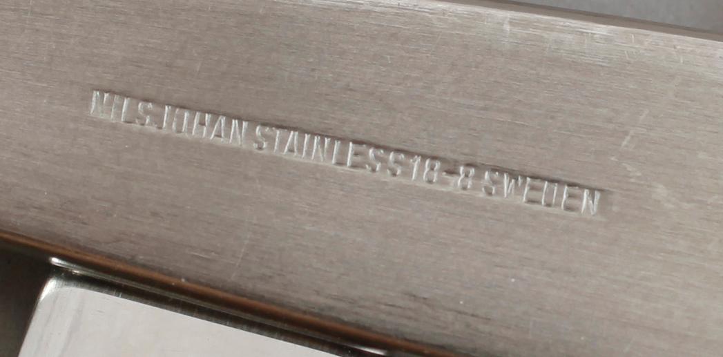 BESTICK, 58 delar, stål, "Sessan", Nilsjohan, 1900-talets andra hälft.