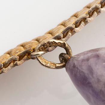 Necklace with 22 miniature Easter eggs, one of which is by Carl Fabergé.