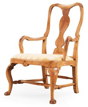 430. A Swedish late Baroque 18th century armchair.