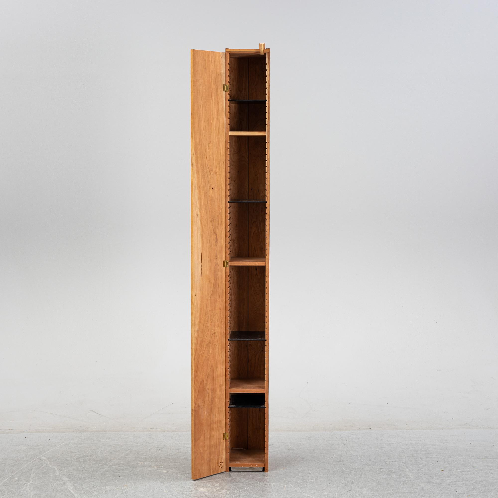 A 'Solitär' mahogany cabinet by John Kandell for Källemo, designed 1981.