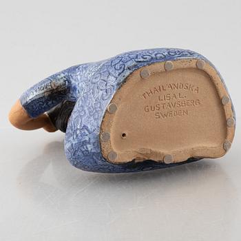 Lisa Larson, skulptur, stengods, "Thailändska", Gustavsberg,.