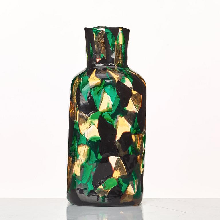 Fulvio Bianconi, a rare "Pezzato Americano" vase, Venini, Murano, Italy ca 1950, model 3541.