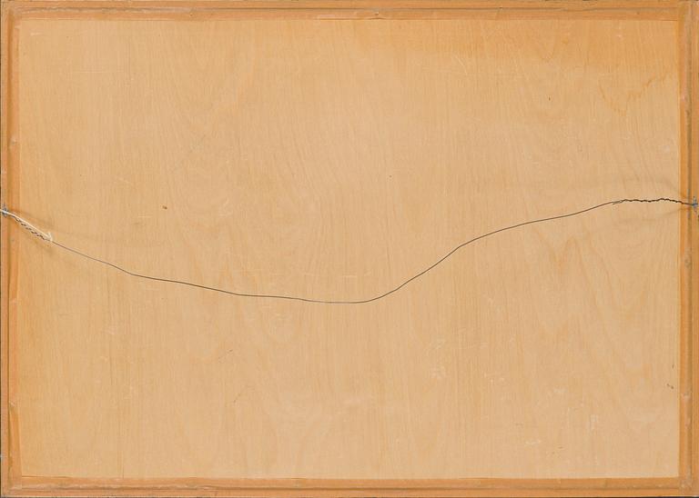 Birger Kaipiainen, drawing, ink on plywood, signed and dated -46.