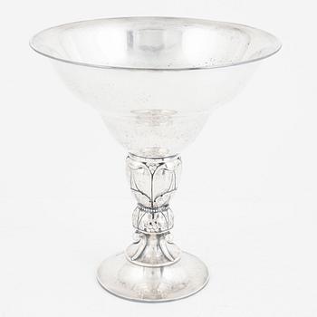 A Swedish Silver Footed Bowl, mark of GAB, Stockholm 1925.