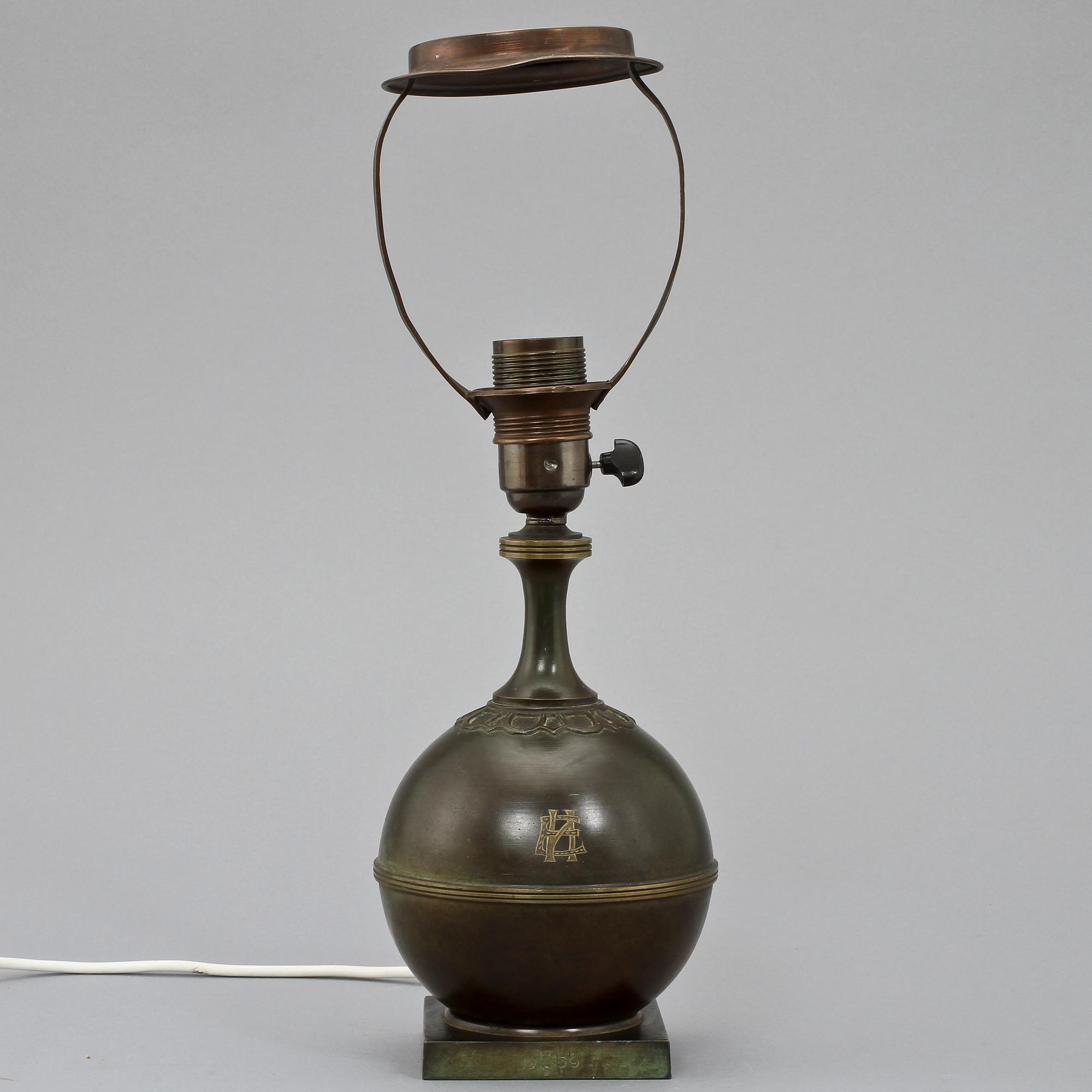BORDSLAMPA, art deco, 1920/30-tal.