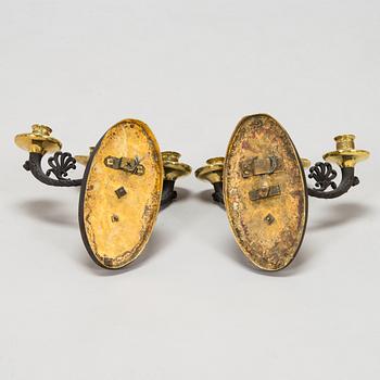 Seinäkynttelikköpari,1800-luvun alku.