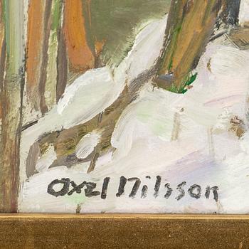 AXEL NILSSON, olja på pannå signerad.