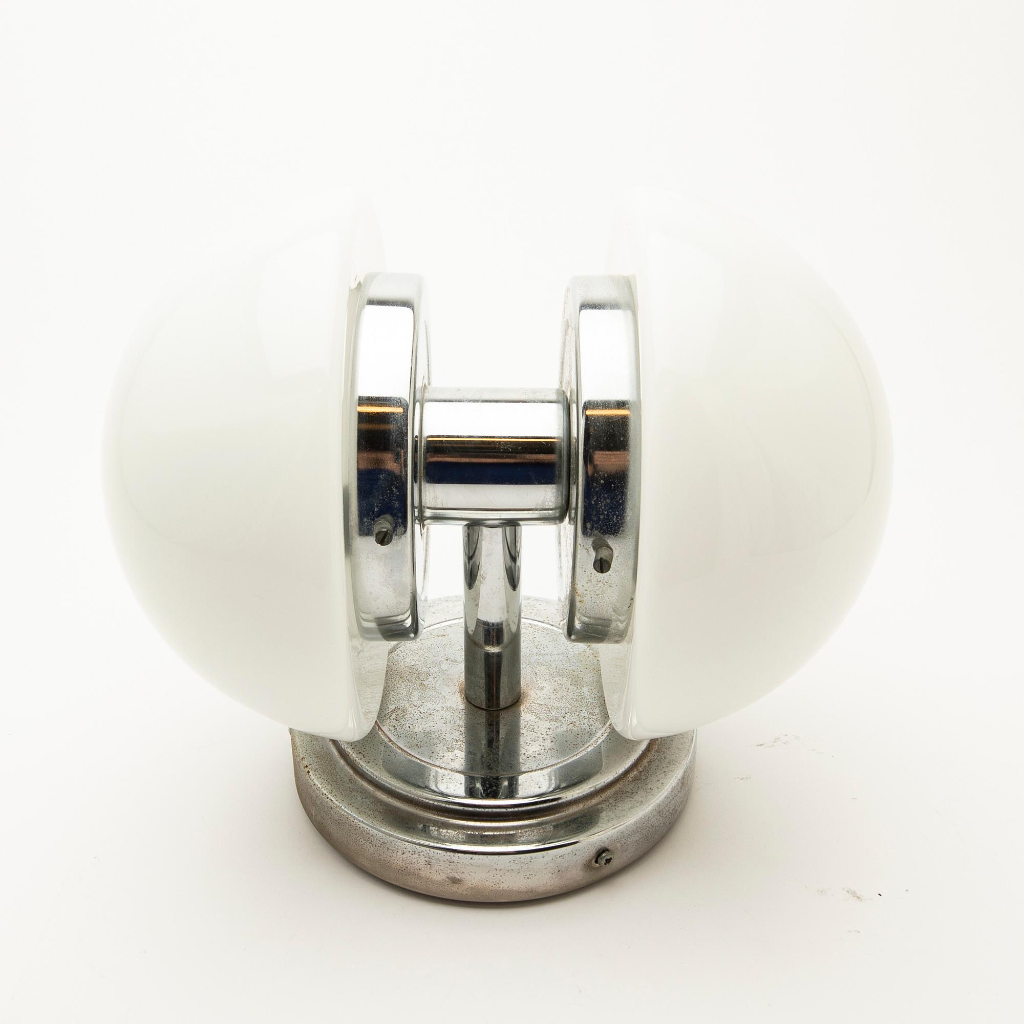 Klaus Michalik, Wall lamp, "Bau", Stockmann Orno, 1960s.