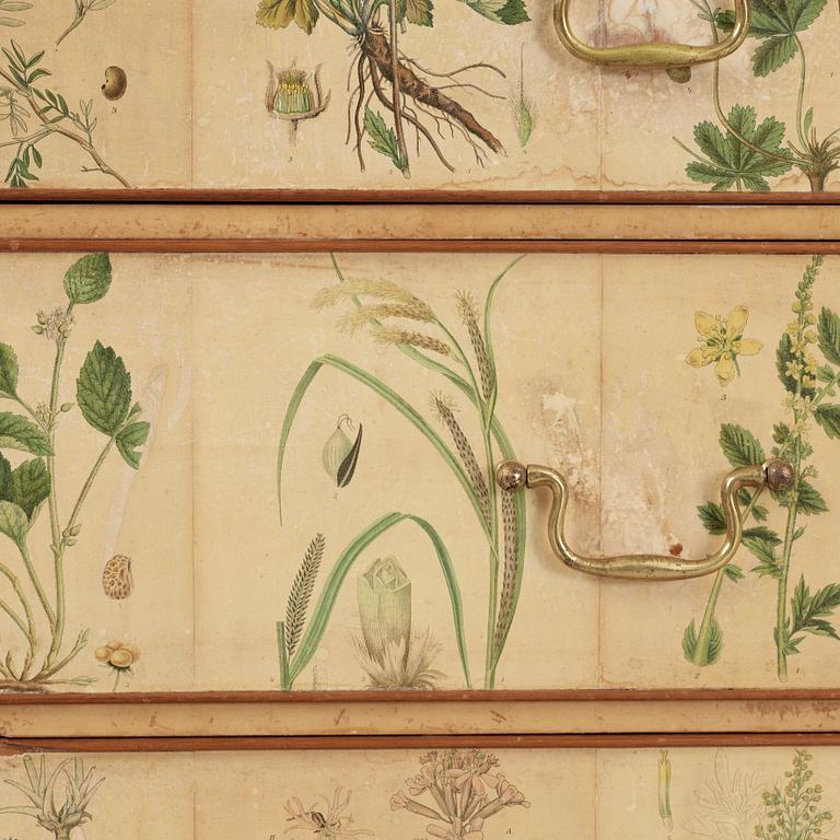 A Josef Frank 'Flora' chest of drawers, Svenskt Tenn, model 1050.