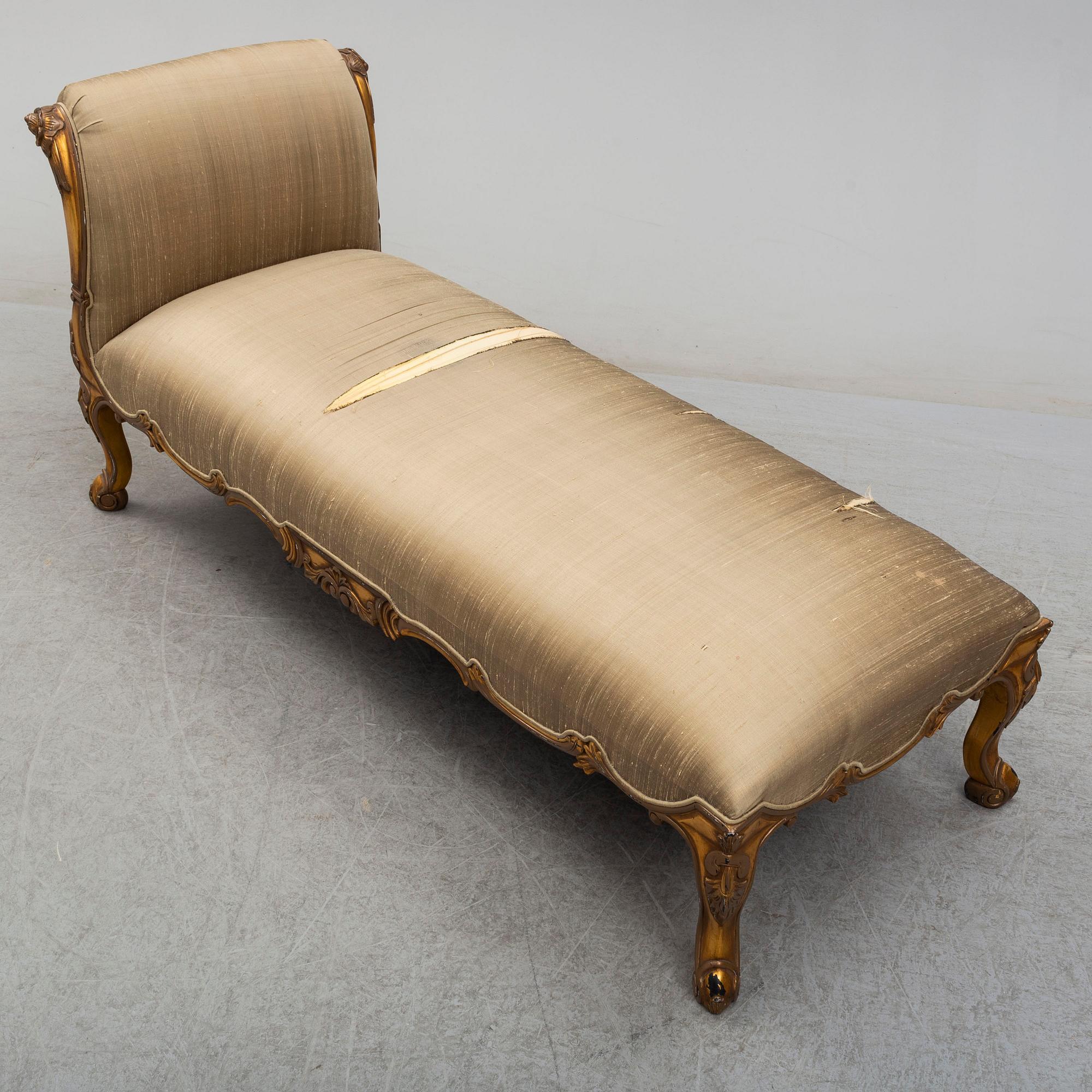 A 'Versailles' chaise longue from Coach House, England, 2015.