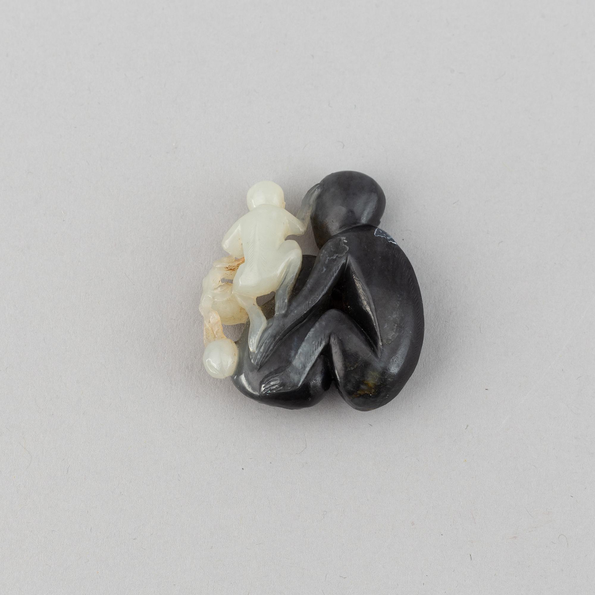 A 19th century nephrite figurine.