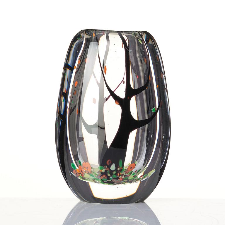 Vicke Lindstrand, vas, glas, "Höst", Kosta, 1950-60-tal.