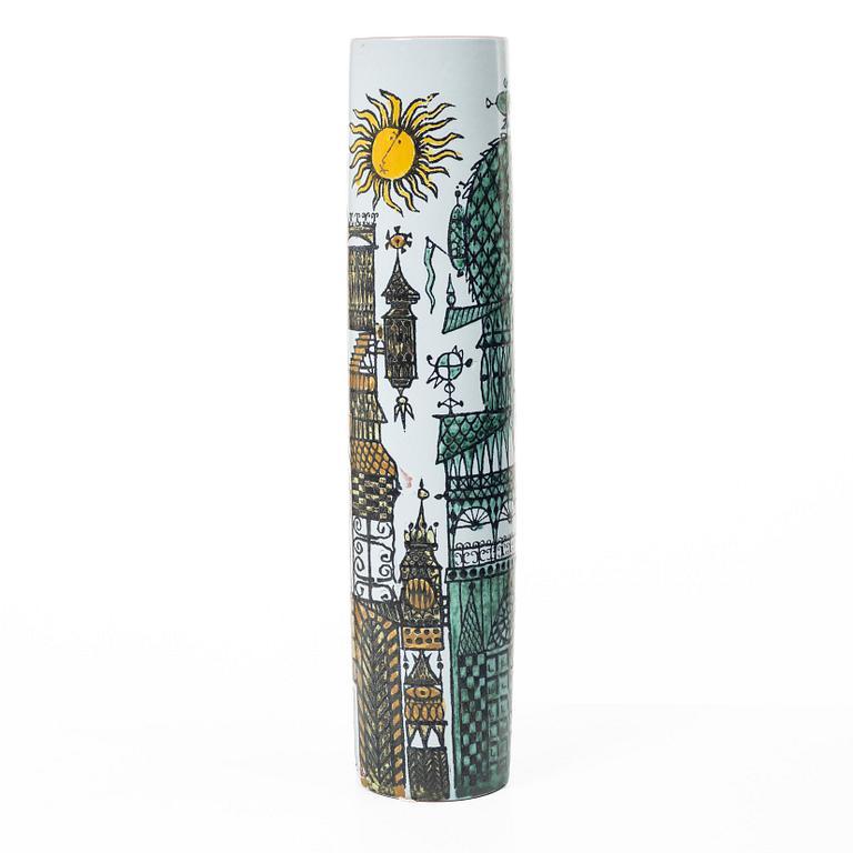 Stig Lindberg, A 'Carnival' feiance vase, Gustavsberg Studio, 1958–62.