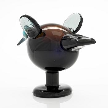 Oiva Toikka, An anniversary bird 2012, "Festive Catcher' , signed O. Toikka, Nuutajärvi 2012, numbered 732/2000.