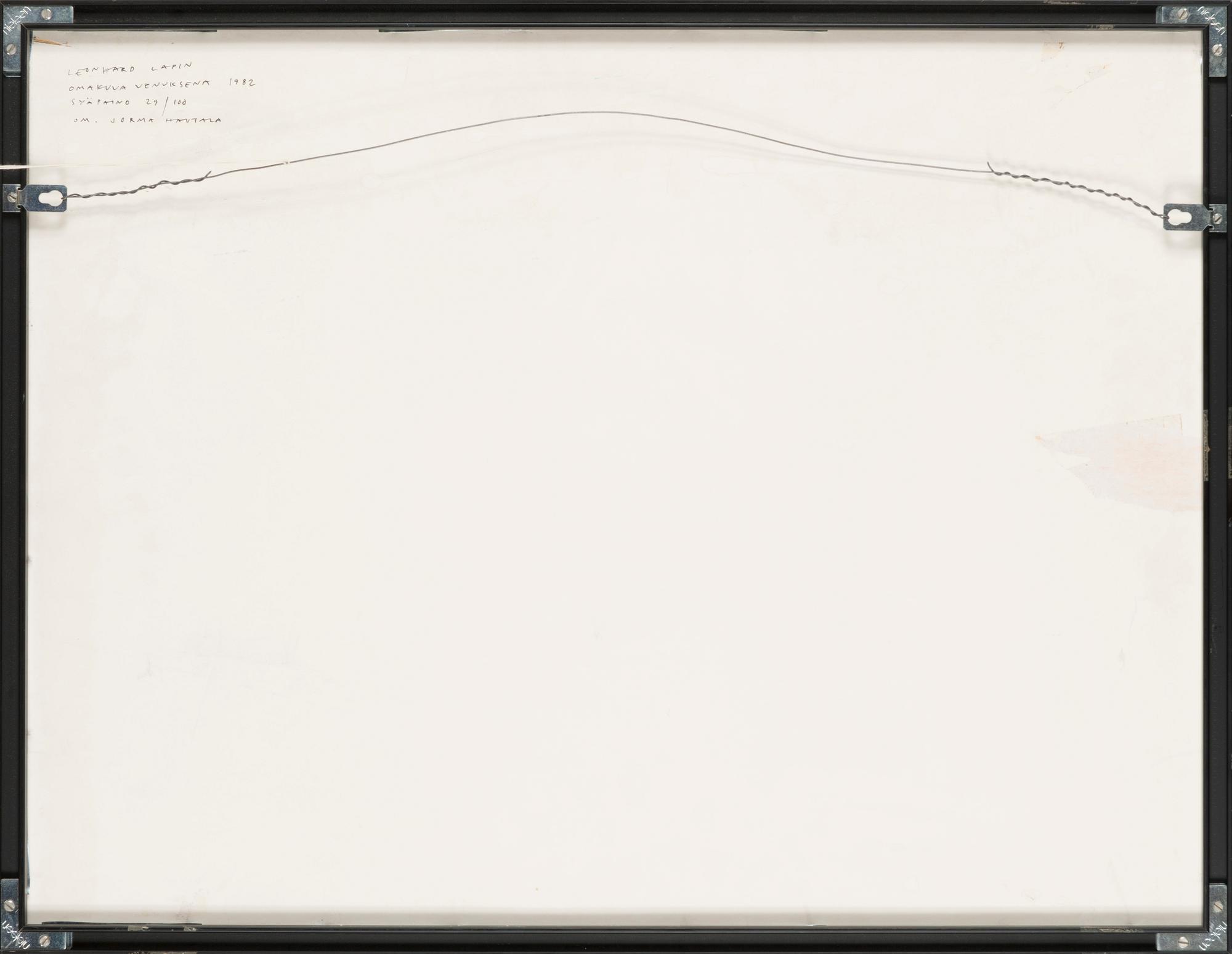 Leonhard Lapin, "Autoportree Veenusena".