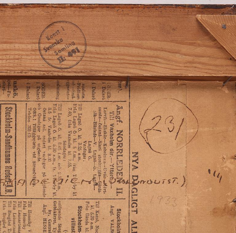 Helmer Osslund, "Utsikt från Skuleberget" (View from the Skule mountain, landscape from the northeast of Sweden).