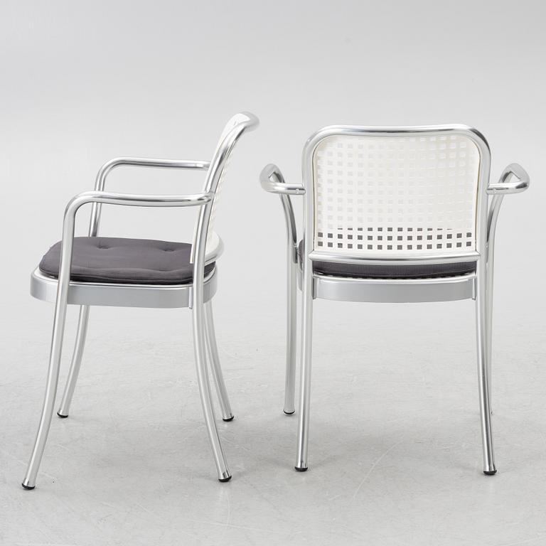 Vico Magistretti, a "Shine" dining table with twelve chairs, De Padova, Italy, around the year 2000.