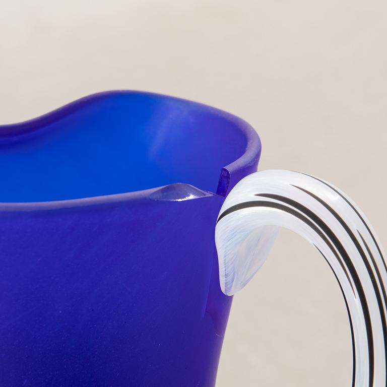 Kjell Engman and Gunnel Sahlin carafes 2 pcs Kosta Boda late 20th century.