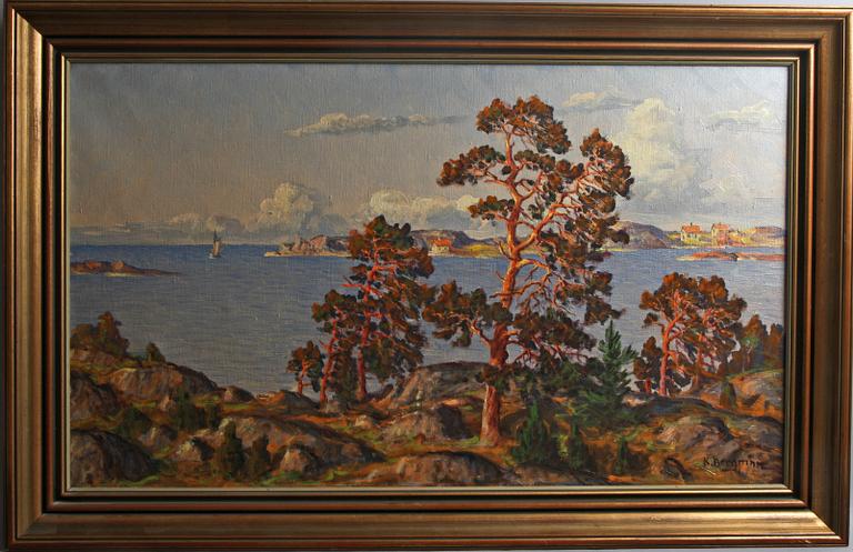 KARL BERGMAN, olja på duk, sign.