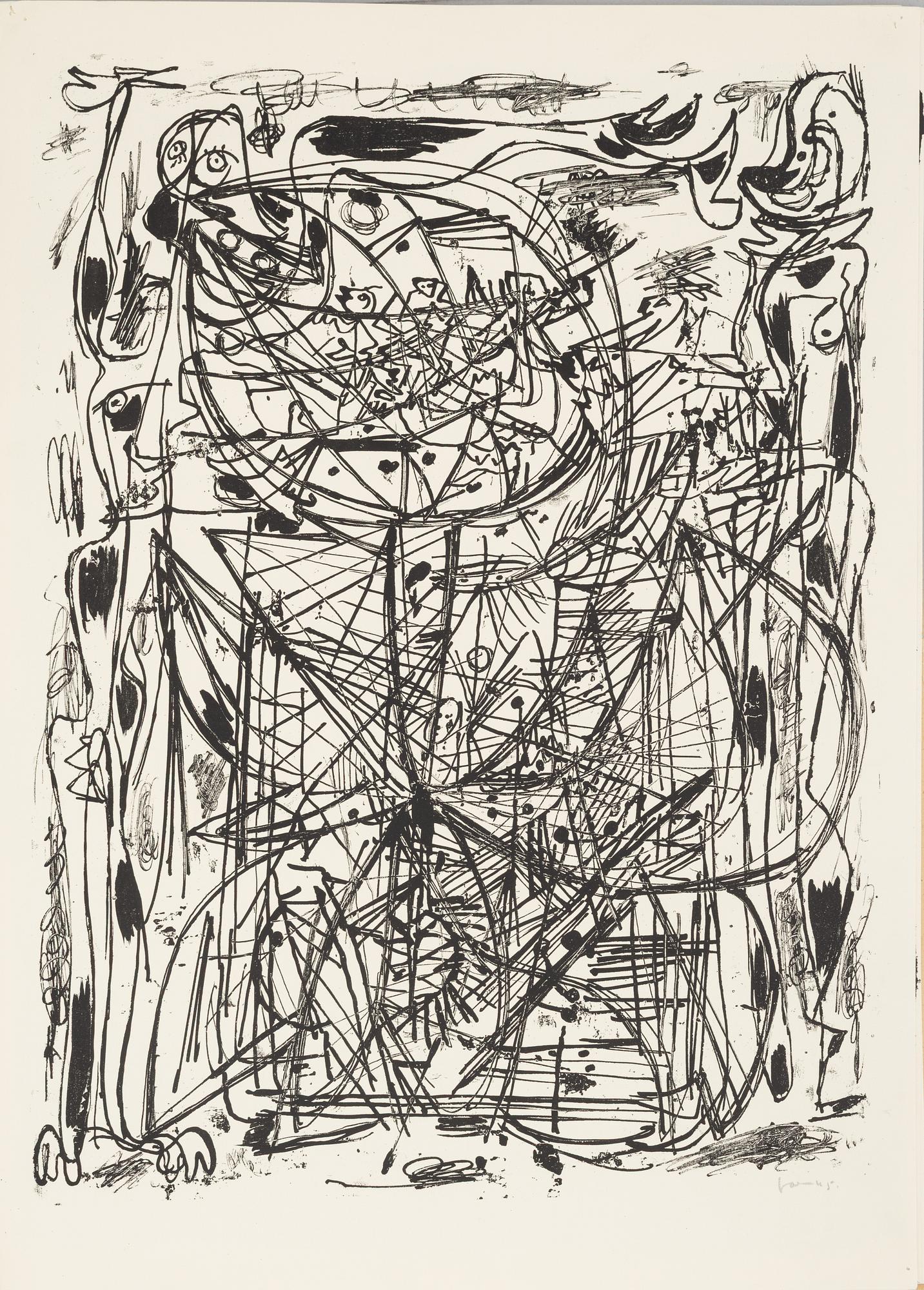 Asger Jorn, Folder with 7 lithographs from: "8 Lithographs".