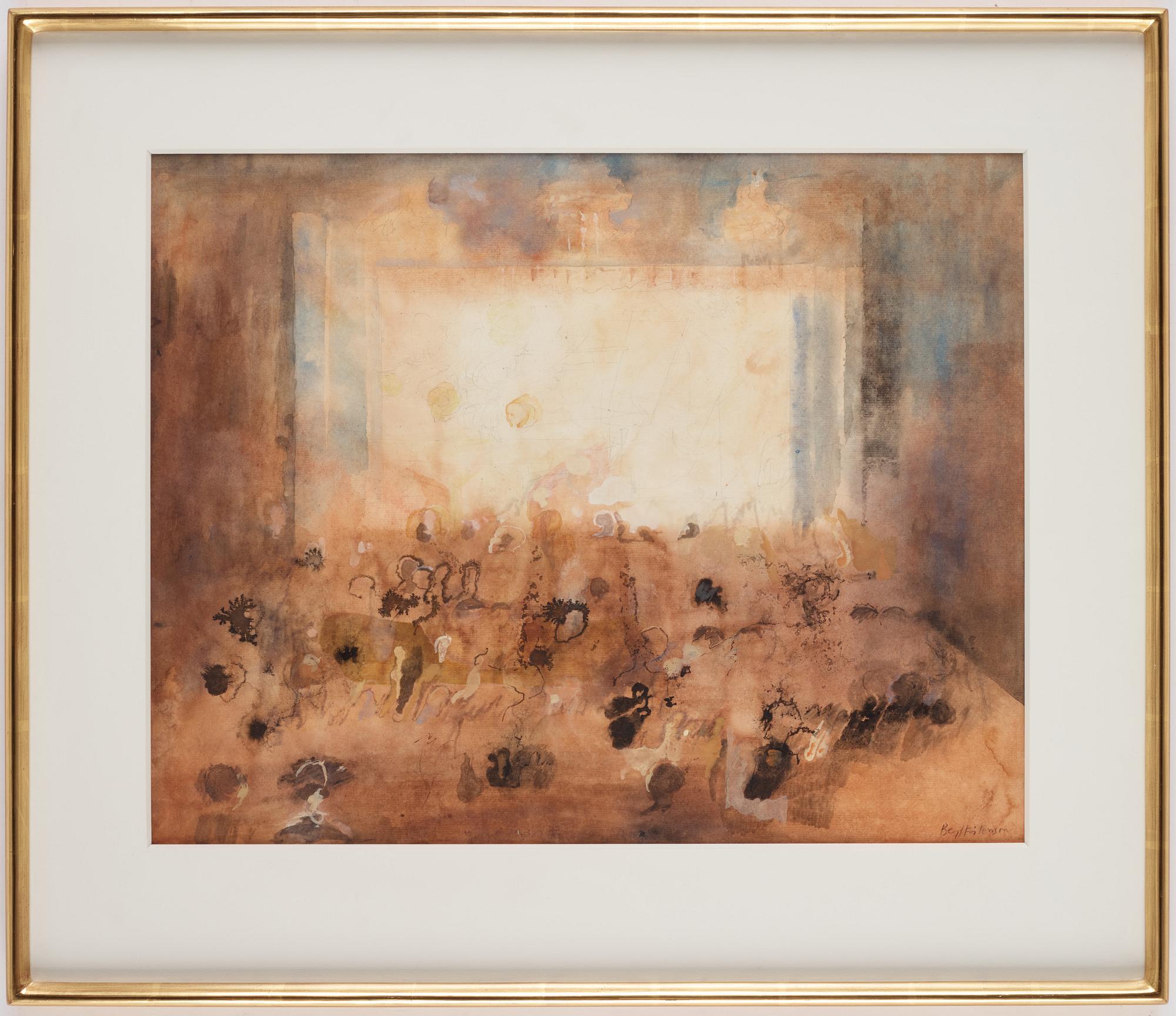 BENGT KRISTENSON, tempera and gouache, signed.