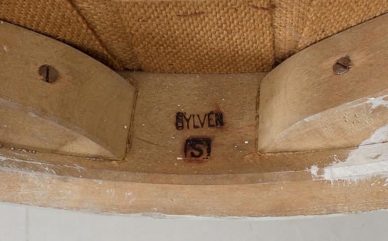 STOLAR, 6 st, samt KARMSTOLAR, 2 st, gustaviansk stil, Sylvén, 1900-talets andra hälft.
