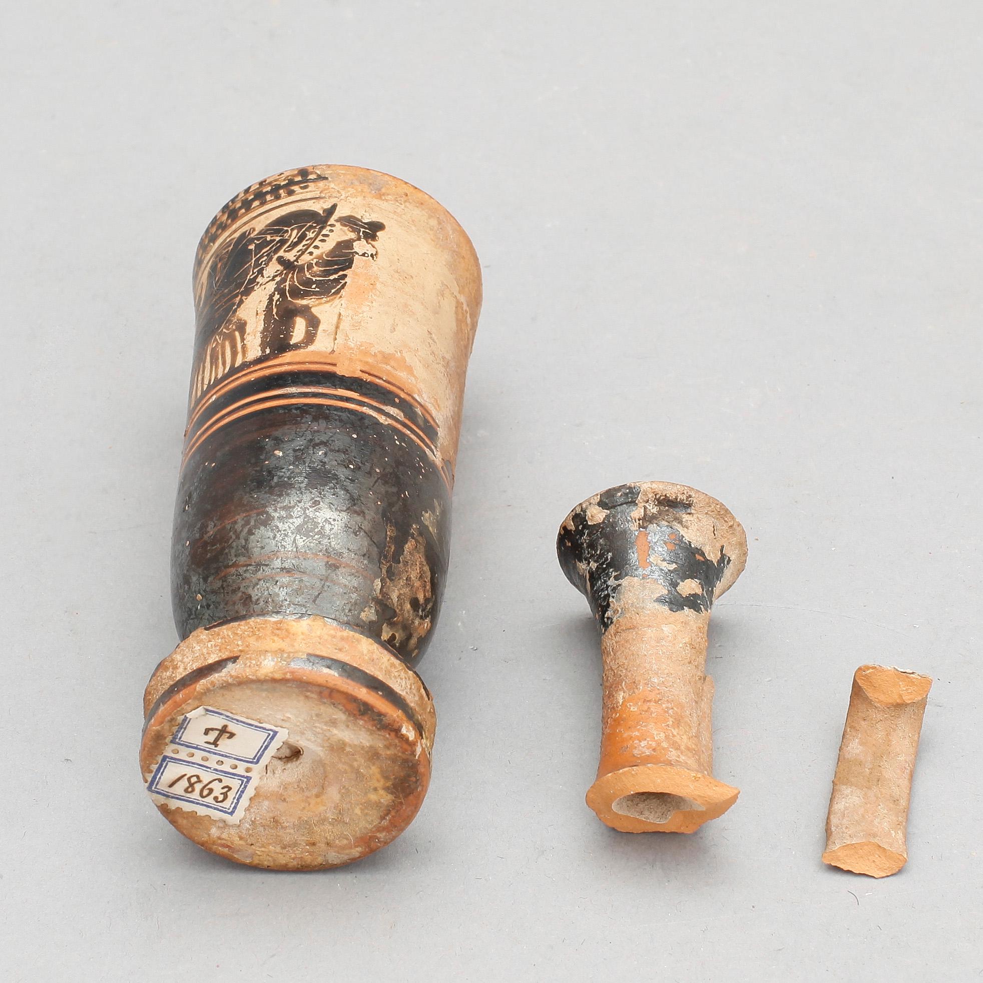 LEKYTHOS, lergods, Grekland, troligen 400-tal f Kr.