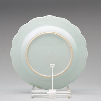 A set of 20 blue and white export porcelain dishes, Qing dynasty, Qianlong (1736-1795).