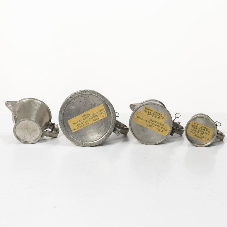 Measuring vessels/measures, 11 pcs. various masters. 19th century.