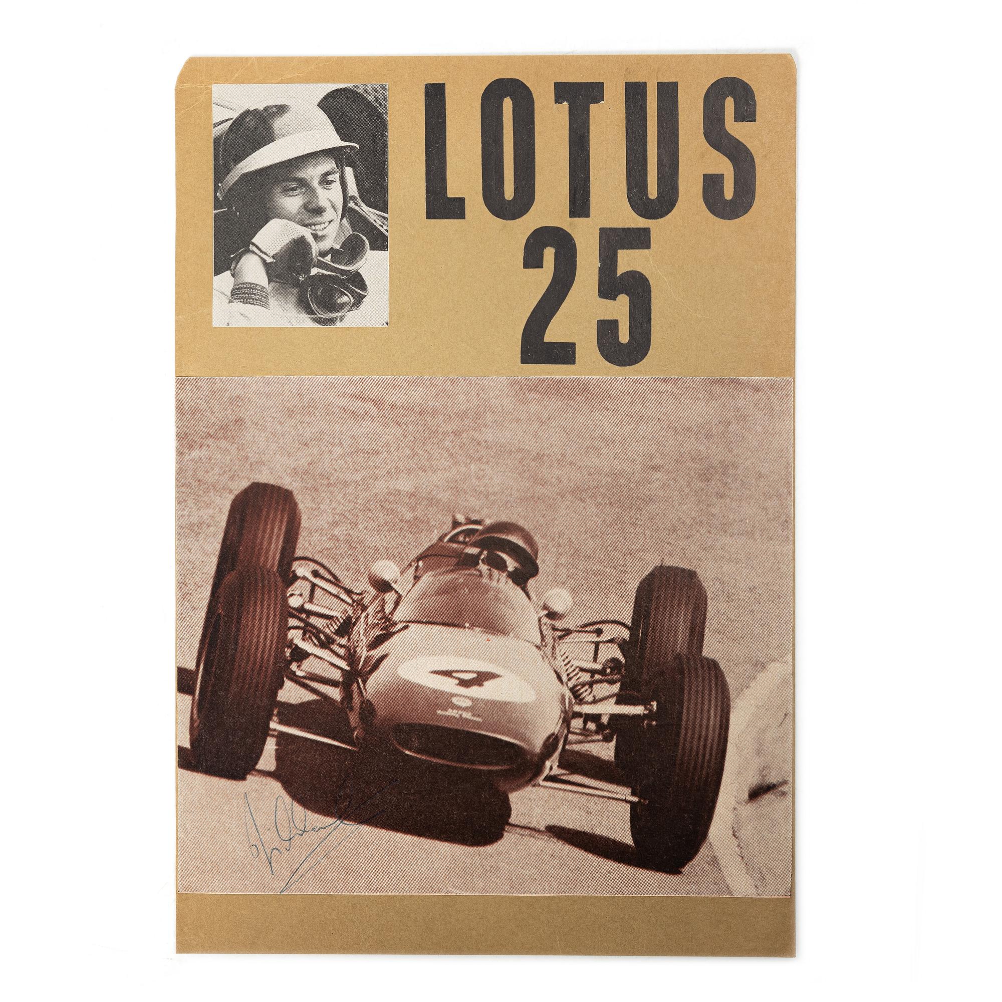 Autograf, Jim Clark, 1963.