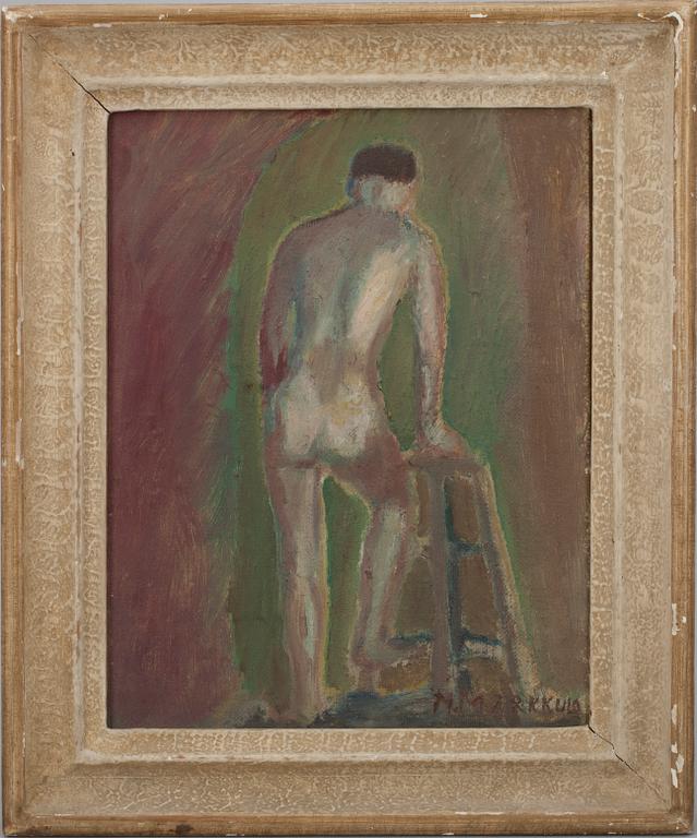 MAUNO MARKKULA (FINLAND), olja på skiva, sign.