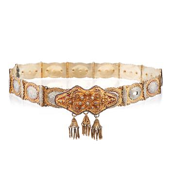 338. An Ottoman empire / Armenian bridal belt, around 1890-1910.