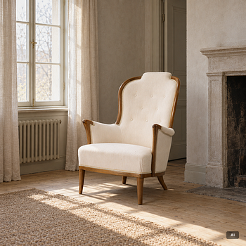 Carl Malmsten, armchair, “Vår Fru”.