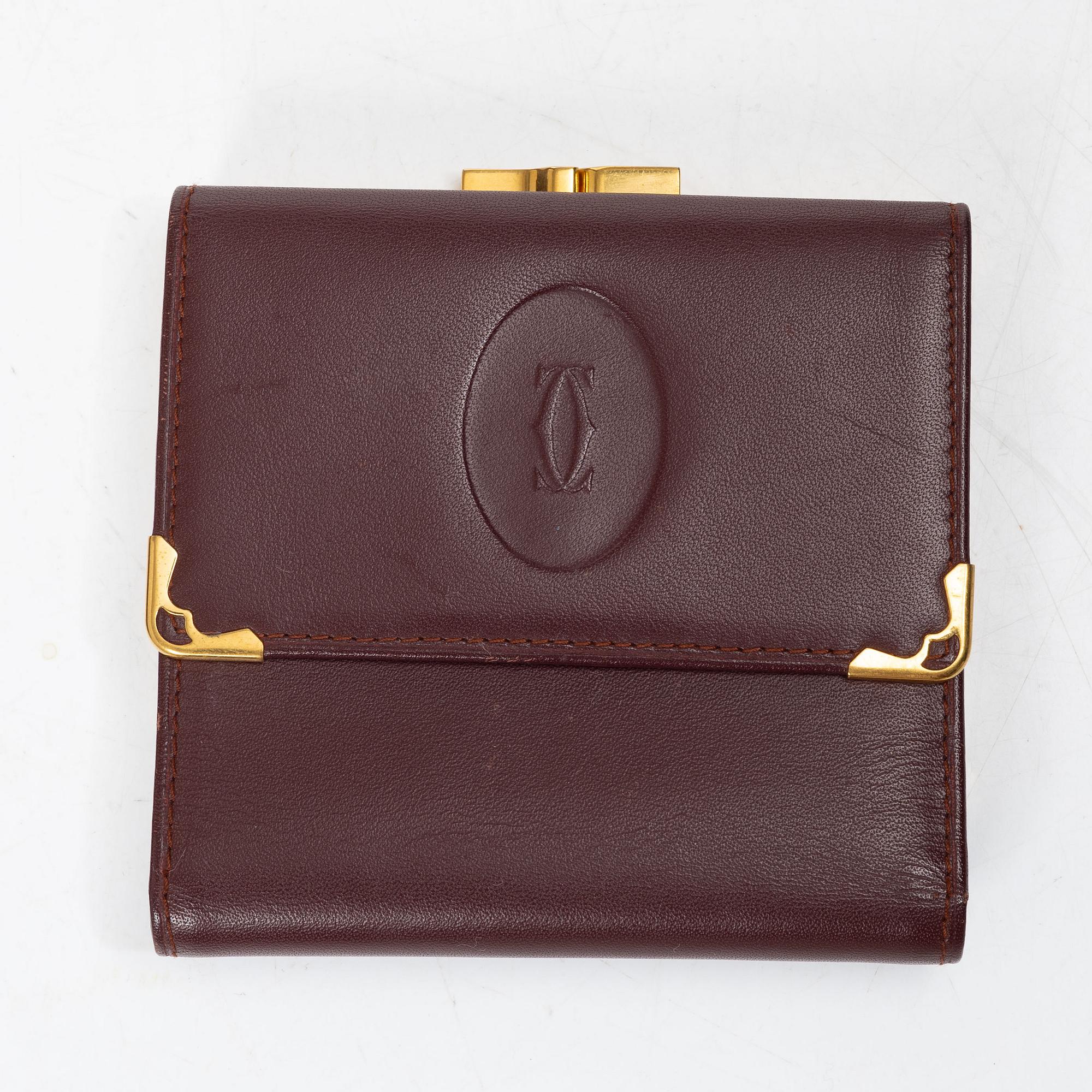Cartier, Vintage bag and wallet.