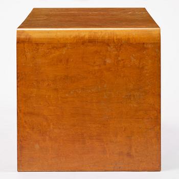 Swedish Modern, a birch veneered coffee table, 1930s-40s.