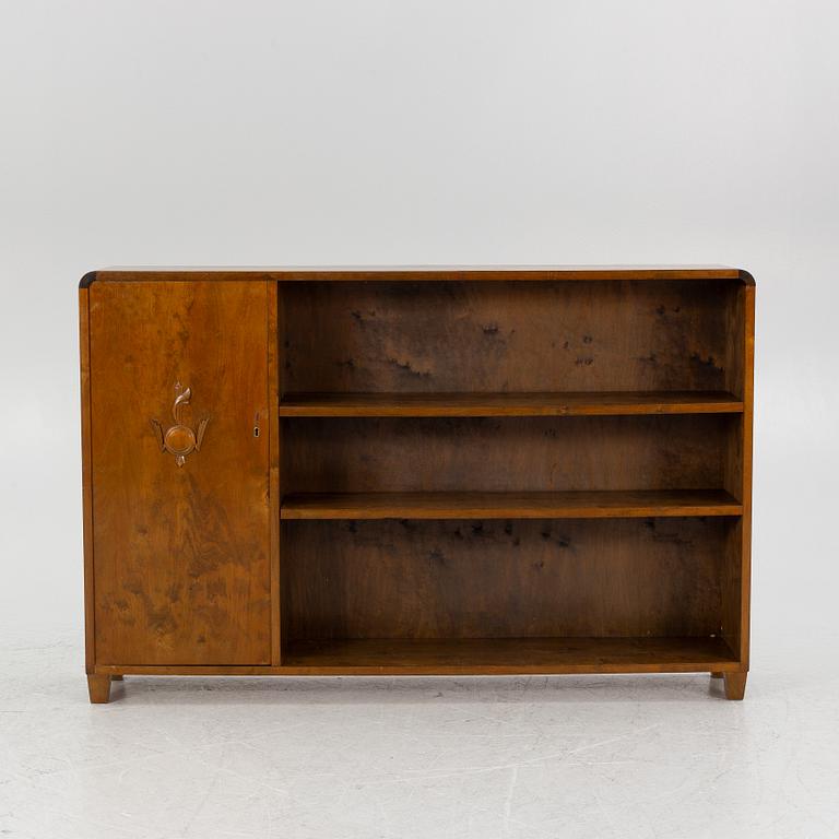 Bookcase with cabinet, 1930s.