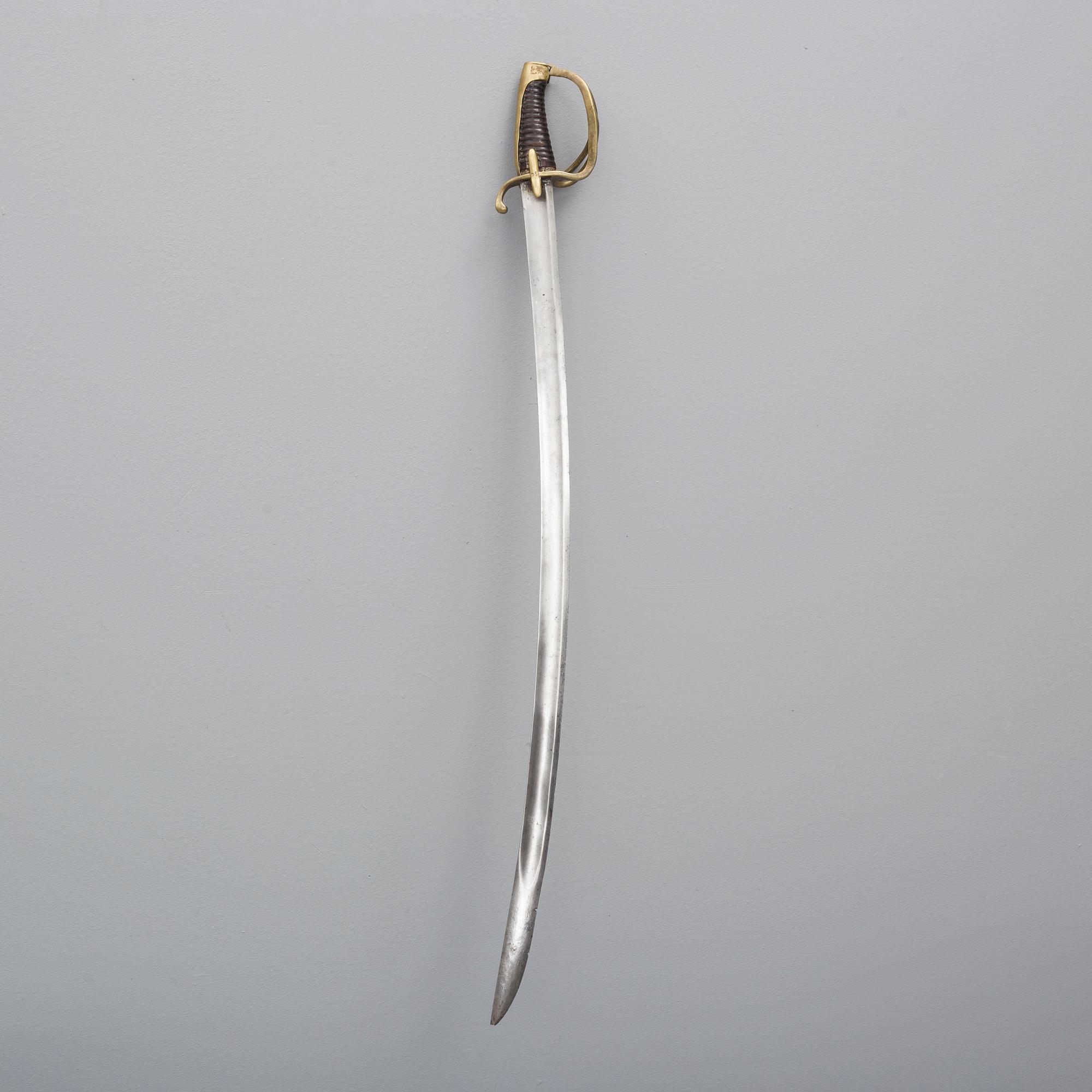 An early 19th century cavalry saber.