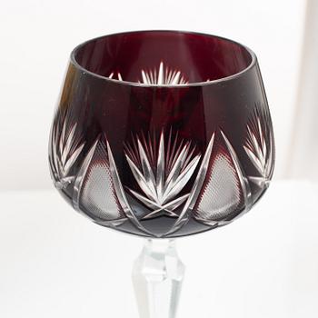 Wine glasses, 20th century (13 pcs).