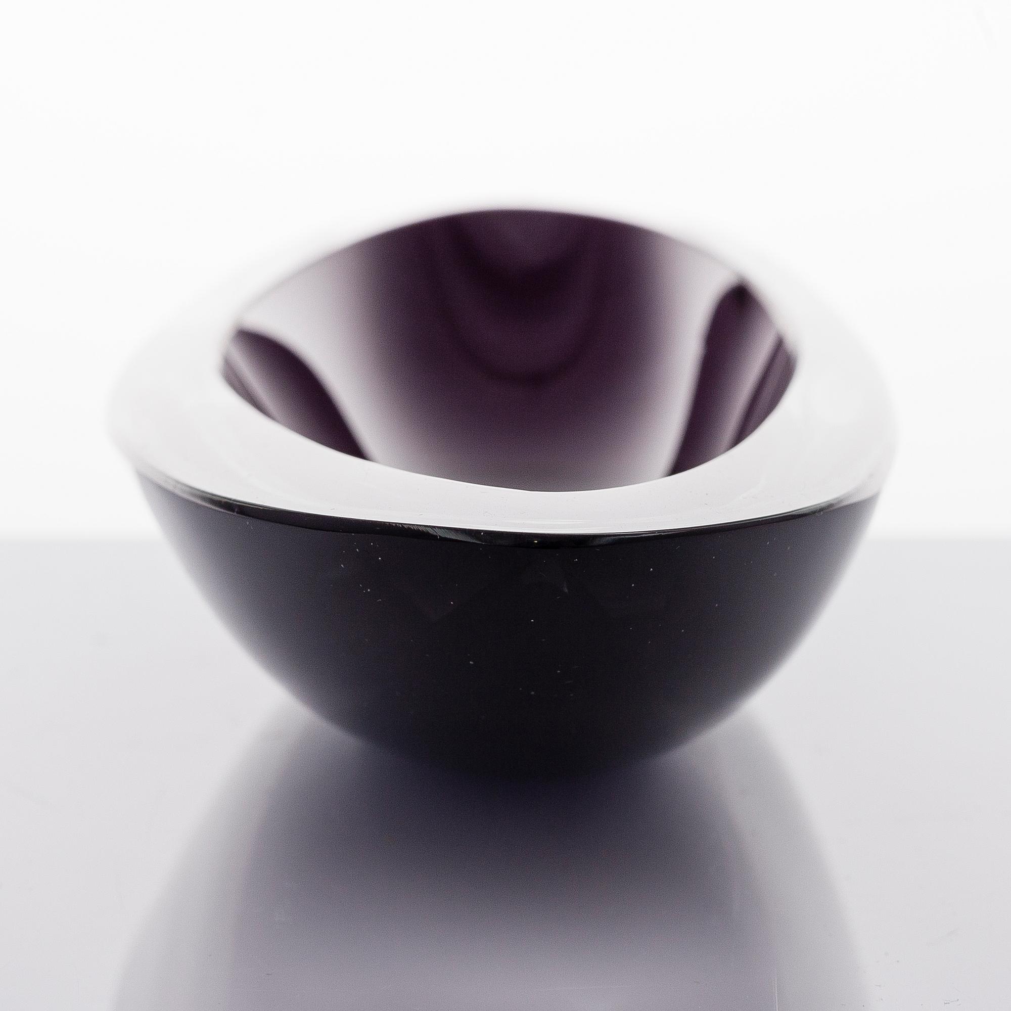 KAJ FRANCK, glasskulptur, "Lancett", signerad K. Franck, Nuutajärvi Notsjö -54.