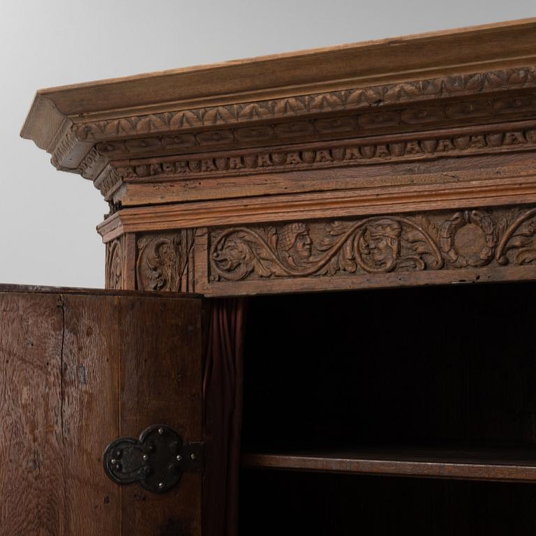 A German baroque cabinet, late 17th century.