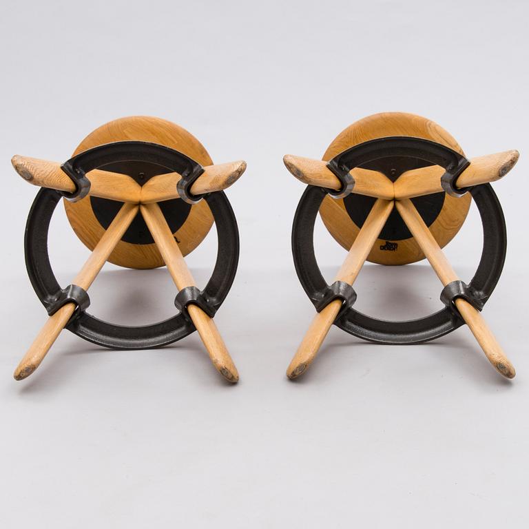 TOM DIXON, barstolar, ett par, "Slab Bar Stool" 2000-tal.