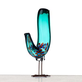 Alessandro Pianon, a "Pulcino" glass bird, Vistosi, Murano, Italy 1960's.