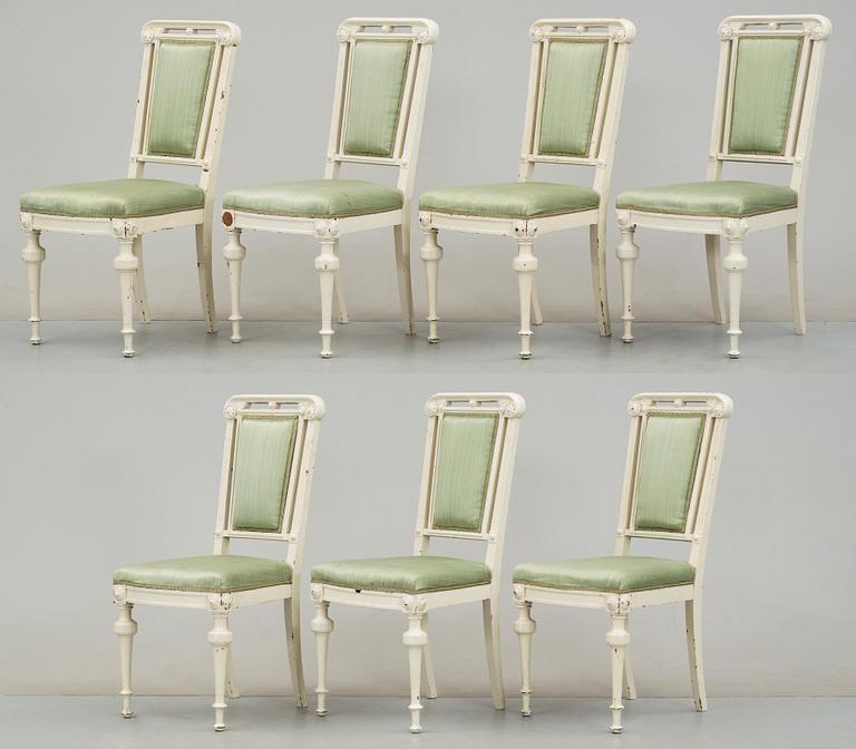 SALONGSGRUPP, 10 delar, nyrenässans, 1800-talets slut.